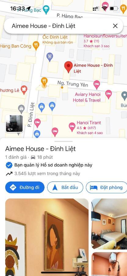 Aimee House - Dinh Liet Appartement Hanoi Buitenkant foto